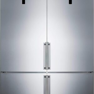 48" Bottom Freezer Refrigerator Set with Grill and Adjustable Shelves