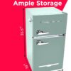Frigidaire EFR840-MINT Retro Mini Fridge for Office or Dorm Use - Image 2