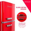 Retro Frigidaire EFR753-Red 2 Door Refrigerator: Stylish 7.5 cu ft Storage - Image 5