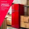 Retro Frigidaire EFR753-Red 2 Door Refrigerator: Stylish 7.5 cu ft Storage - Image 6