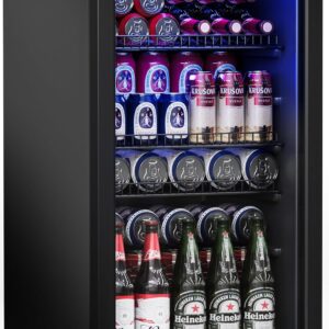 Beverage Refrigerator Cooler for 120 Cans - Perfect Mini Fridge for Drinks