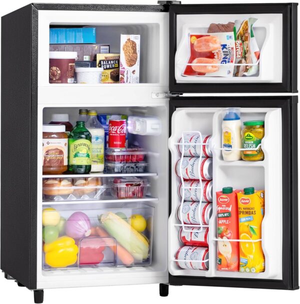 Compact 3.5 Cu.Ft Mini Fridge with Freezer for Home and Office Use