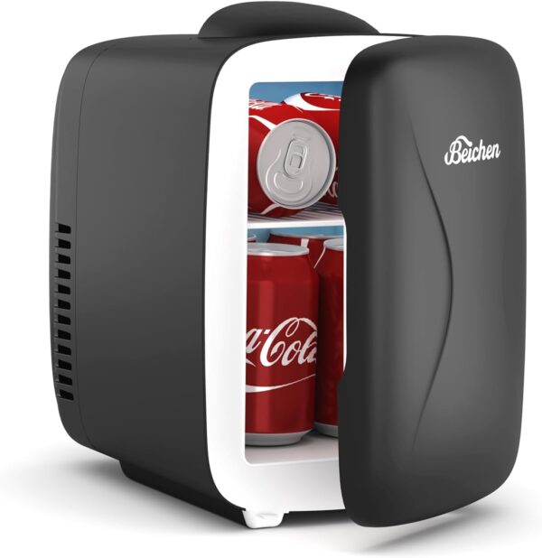 Compact 4L Mini Fridge: Rapid Cooling for Skincare, Office, and Car