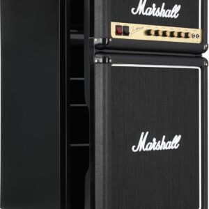 Compact Marshall MF44BLKNAU 4.4 Cu Ft Bar Fridge with Freezer in Black