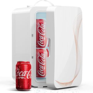 Compact SUAVO Mini Fridge for Skincare and Beverages - 6L Portable Cooler