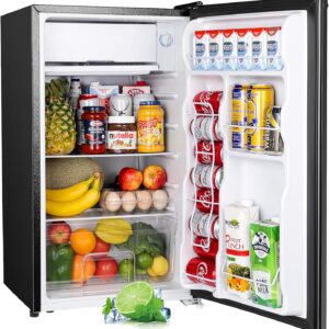 Compact Upstreman Mini Fridge with Freezer - Perfect for Dorms and Offices