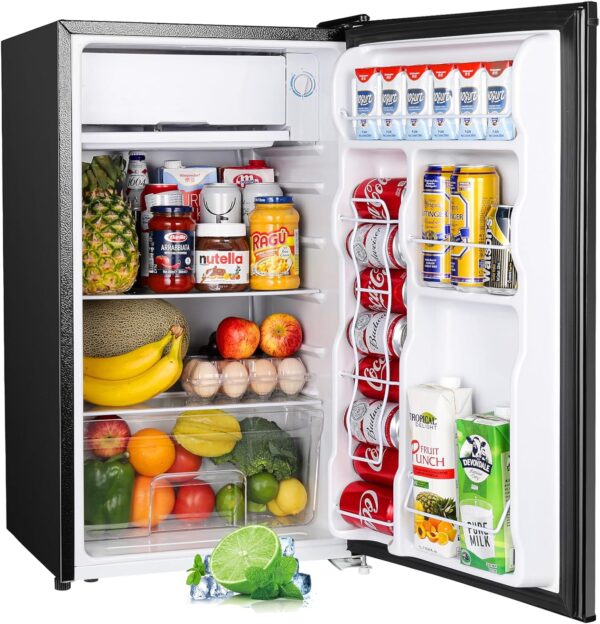 Compact Upstreman Mini Fridge with Freezer - Perfect for Dorms and Offices