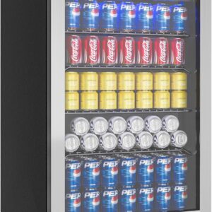 EUHOMY 4.5 Cu.ft Beverage Refrigerator: Perfect Mini Fridge for Home and Office