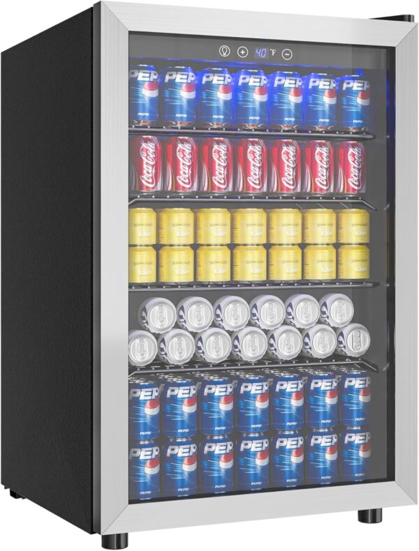 EUHOMY 4.5 Cu.ft Beverage Refrigerator: Perfect Mini Fridge for Home and Office