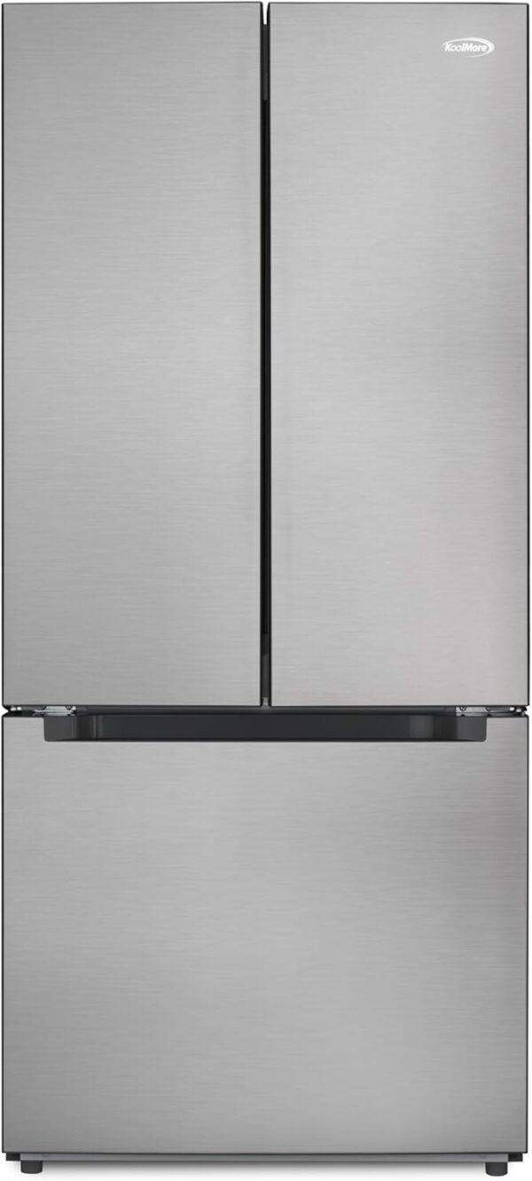 KoolMore 30-Inch 18.5 cu. ft. Counter Depth French Door Refrigerator