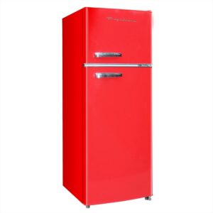 Retro Frigidaire EFR753-Red 2 Door Refrigerator: Stylish 7.5 cu ft Storage