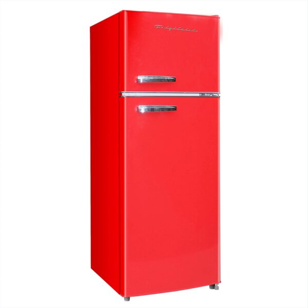 Retro Frigidaire EFR753-Red 2 Door Refrigerator: Stylish 7.5 cu ft Storage