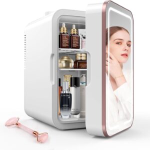 Suavo Mini Skincare Fridge: 8L Compact Cooler for Beauty and Beverages