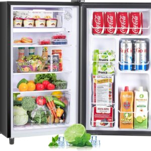 Upgraded 3.2 Cu.Ft Mini Fridge for Bedroom, Dorm, or Office Use