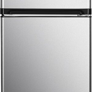 West Bend Frost Free 10.1 Cu.Ft Metallic Apartment Refrigerator: Space-Saving Design