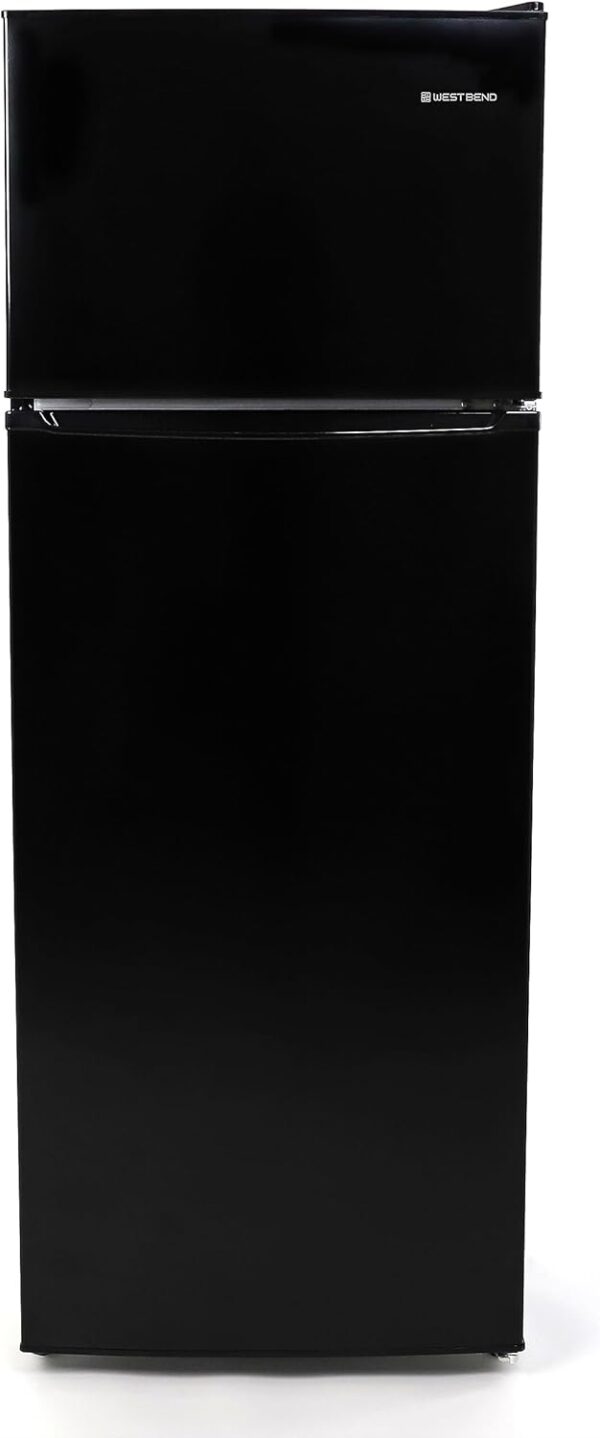 West Bend WBRT73B Apartment Refrigerator: Slim Design, 7.4 cu.ft, Black