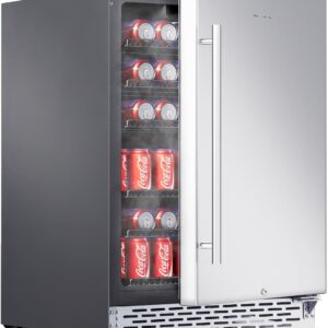 24-Inch Phiestina Beverage Refrigerator - 175 Can Built-in/Freestanding Cooler