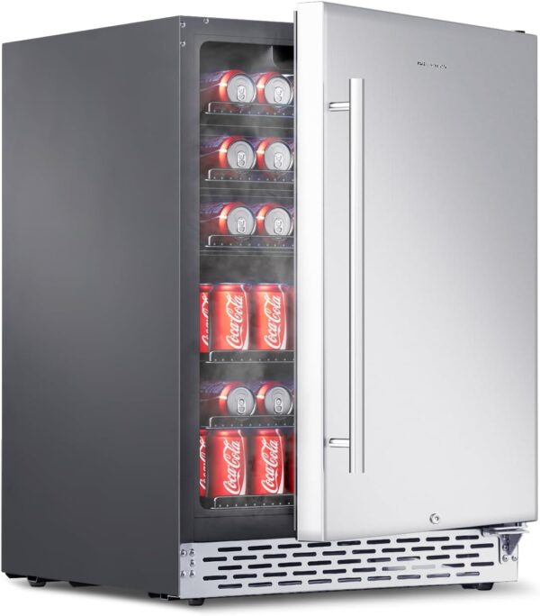 24-Inch Phiestina Beverage Refrigerator - 175 Can Built-in/Freestanding Cooler