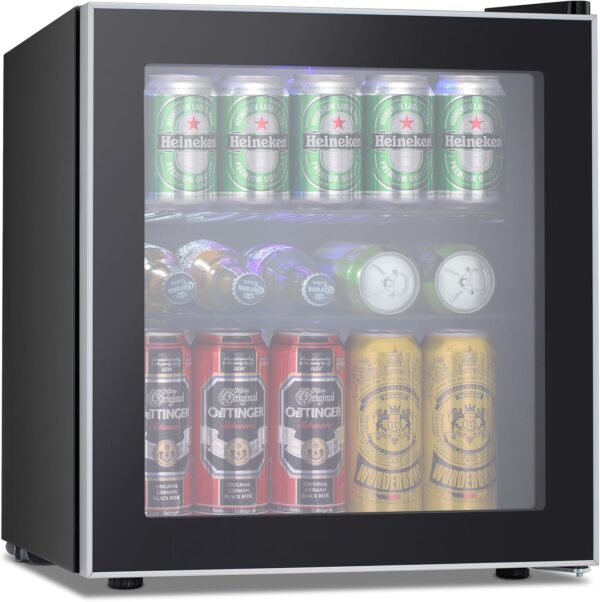 Antarctic Star Mini Fridge: 60 Can Beverage Cooler for Home or Office