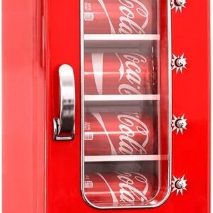 Coca-Cola Retro Mini Fridge Vending Machine for Home and Office Use