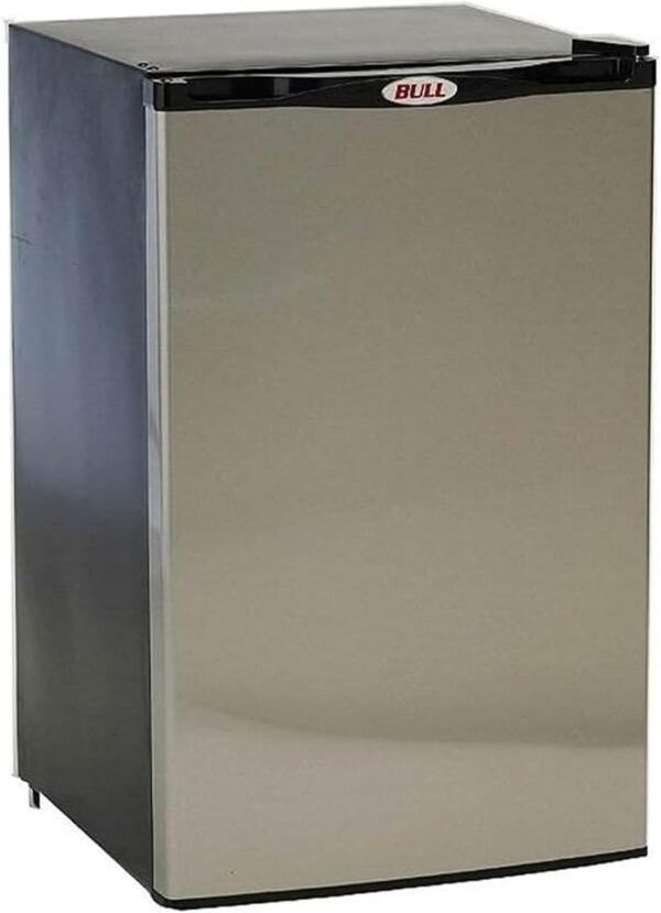 Compact 4.5 Cu. Ft Bull Outdoor Products Refrigerator in Metallic Grey