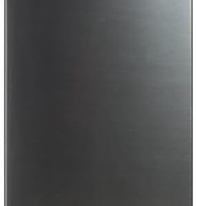 Compact Black Stainless Steel Mini Fridge - 4.4 Cu ft One-Door Design