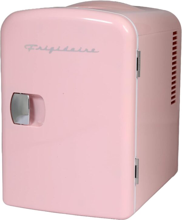 Compact Pink Personal Fridge: Cools, Heats, Eco-Friendly, Perfect for Home & Car