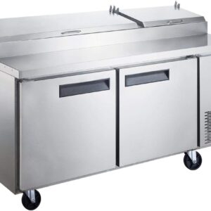 Dukers DPP70-9-S2 Commercial Pizza Prep Table Refrigerator: Efficient & Reliable Solution