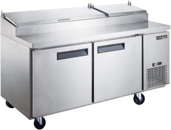 Dukers DPP70-9-S2 Commercial Pizza Prep Table Refrigerator: Efficient & Reliable Solution