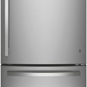 GE 24.8 cu. ft. Bottom Freezer Refrigerator: Stylish, Efficient, and Fingerprint Resistant