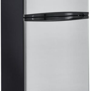 Haier 10 Cu. Ft. Top Mount Refrigerator: Stylish Stainless Steel Design