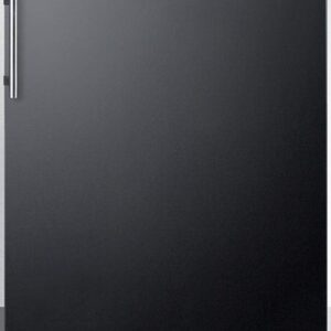 Summit Appliance 24" Freestanding All-Refrigerator in Black with Auto Defrost