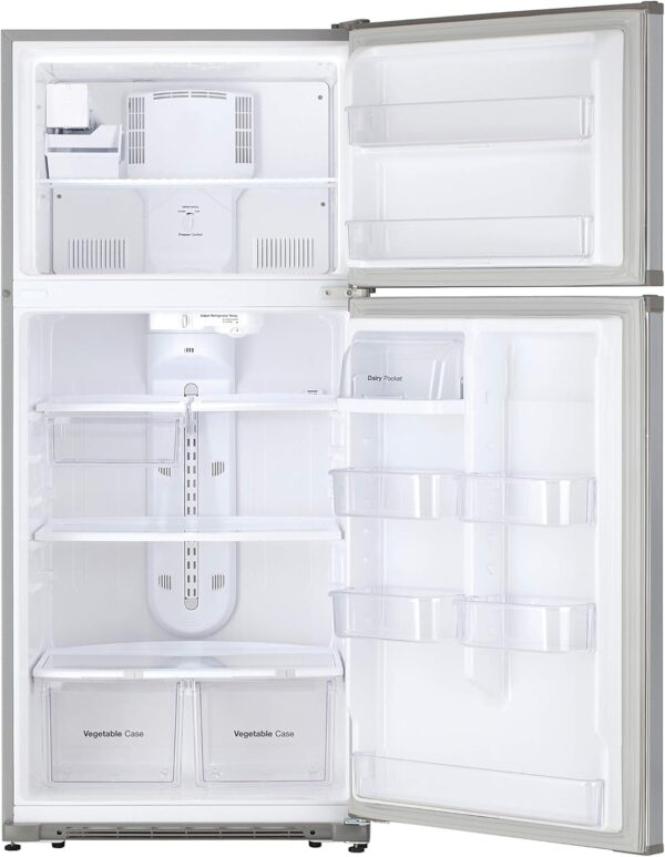 Winia WTE18HSSMD 18 Cu. Ft. Top Mount Refrigerator with Ice Maker